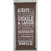 Hanging Affirmation Giggle-Green at World Of Decor NZ