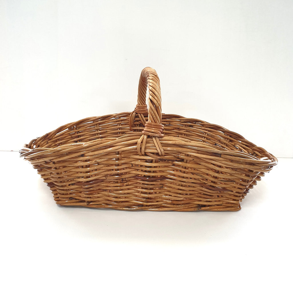 Oval Sloped Cane Shopper Baskets - Small Cane & Rattan at World Of Decor NZ