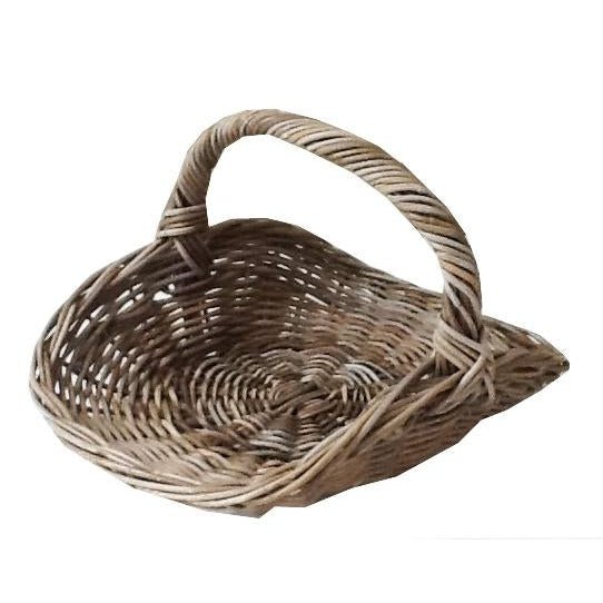 Cane Flower Basket Grey Color - XL Cane & Rattan at World Of Decor NZ