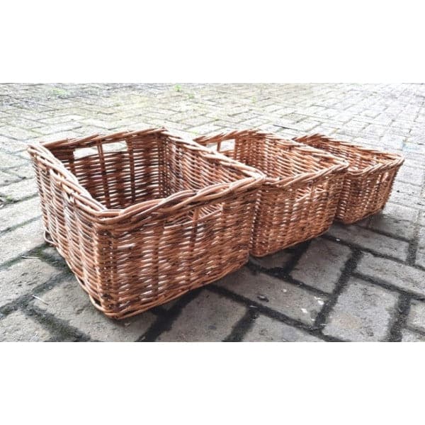 Cane Storange Basket Rectangular-S at World Of Decor NZ