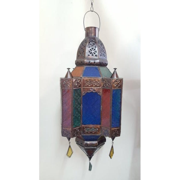 Moroccan Lamp 4 Sided Color at World Of Decor NZ