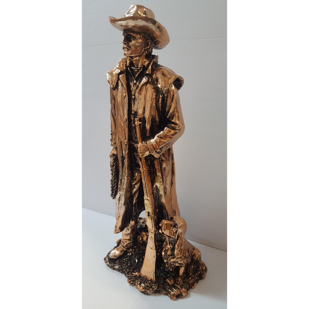 Stockman With Dog 50cm SCULPTURE/ORNAMENT & ANIMAL at World Of Decor NZ