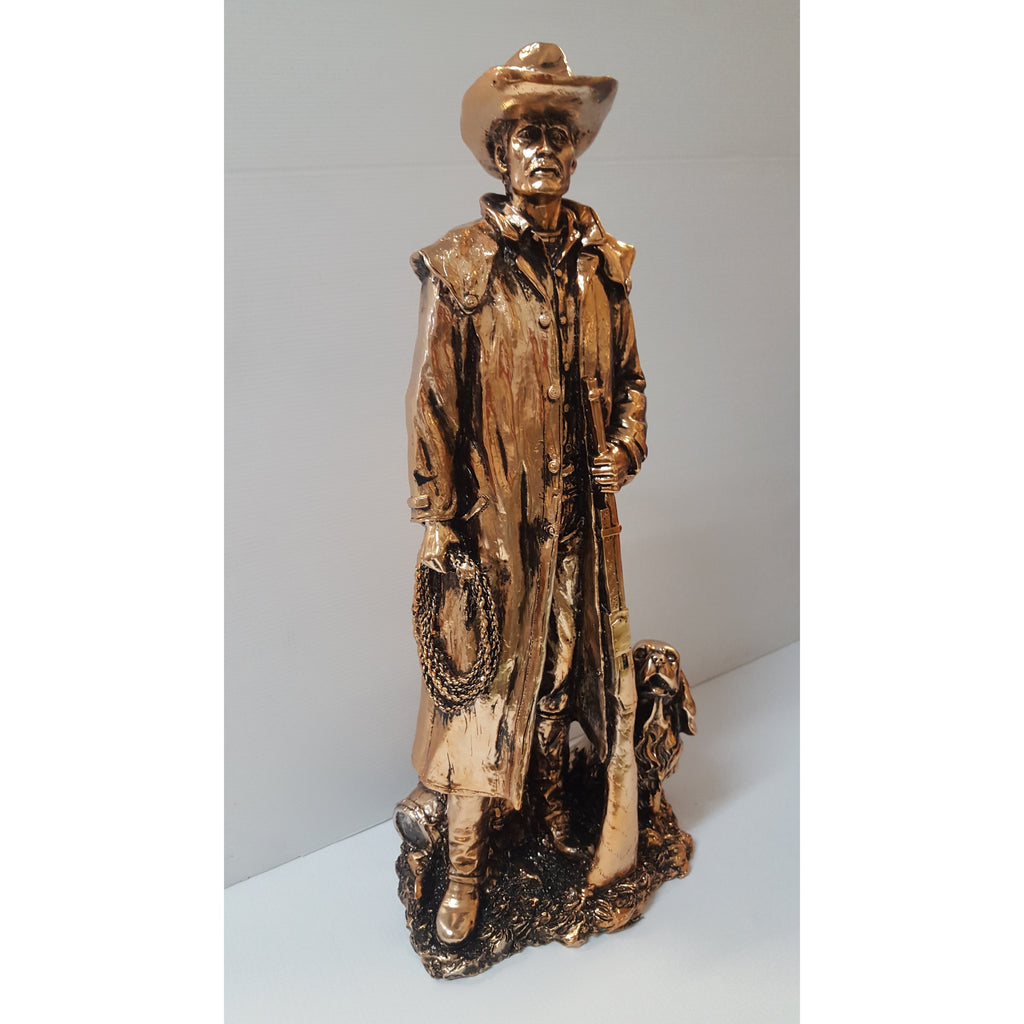 Stockman With Dog 50cm SCULPTURE/ORNAMENT & ANIMAL at World Of Decor NZ
