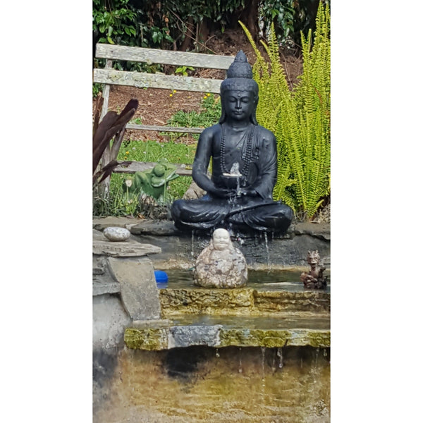 Buddha with A Bowl Outdoor Water Feature at World Of Decor NZ