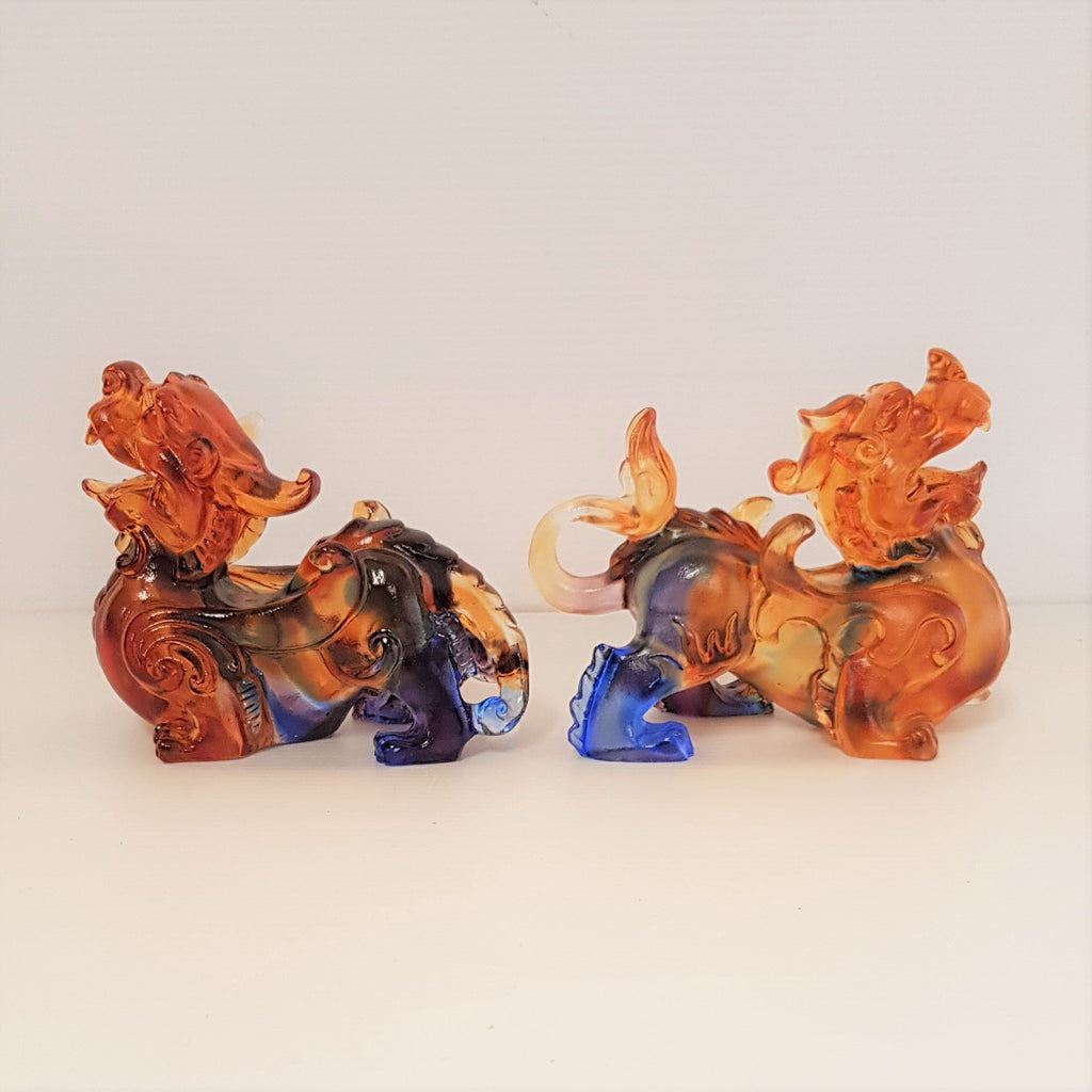 Liuli Chi Lin Feng Shui for Good Fortune and Protection - Small FENG SHUI PRODUCTS at World Of Decor NZ