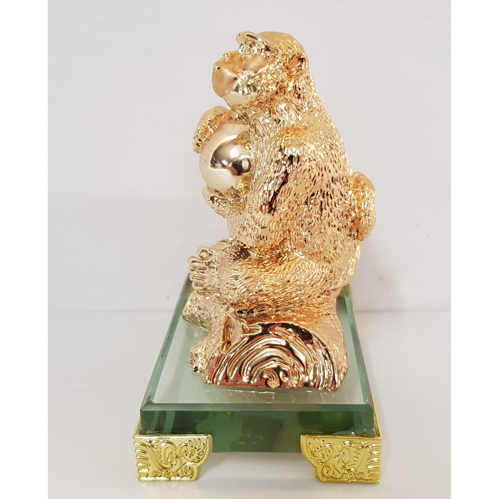 Wealth & Prosperity Monkey Holding Wu Lou FENG SHUI PRODUCTS at World Of Decor NZ
