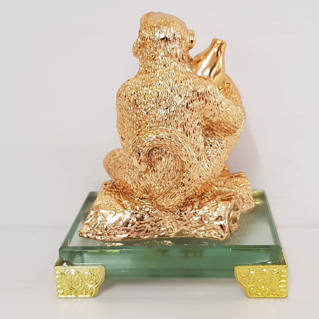 Wealth & Prosperity Monkey Holding Wu Lou FENG SHUI PRODUCTS at World Of Decor NZ
