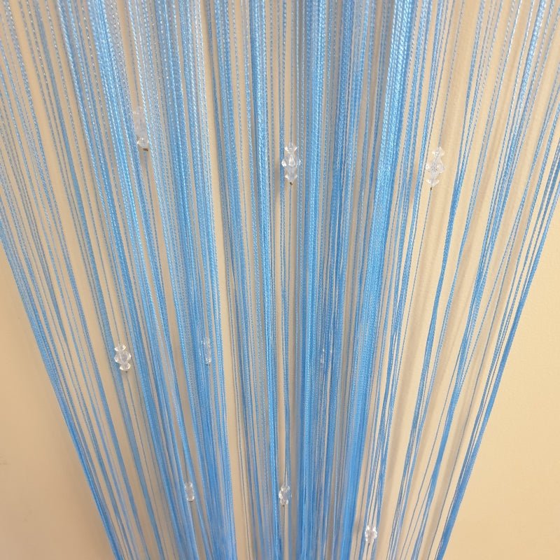 Beaded x3 String Curtain-Blue– World Of Decor