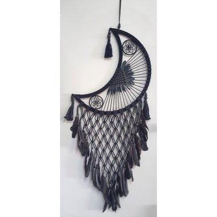 Moon Dream Catcher 50cm - White Dream Catchers at World Of Decor NZ
