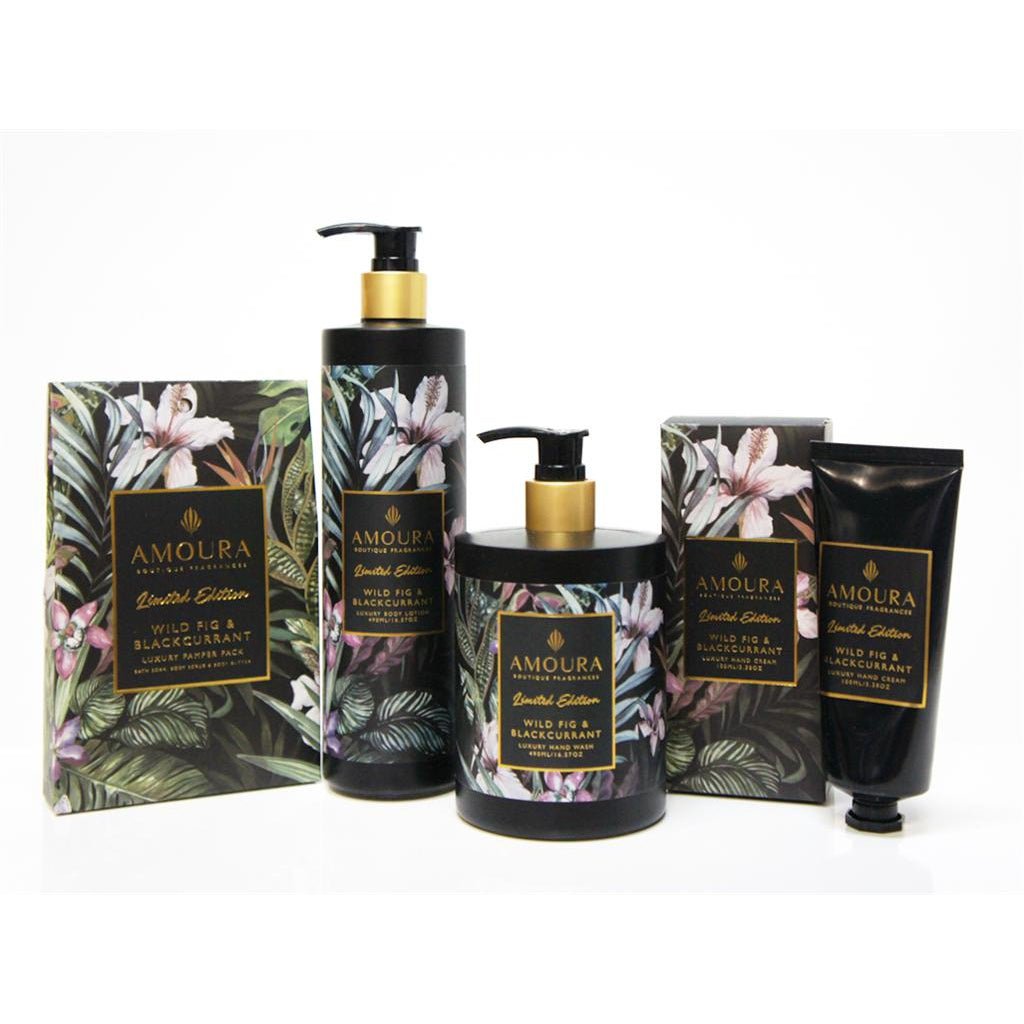 Amoura Luxury Fragrant Candles - Wild Fig & Blackcurrent CANDLES at World Of Decor NZ