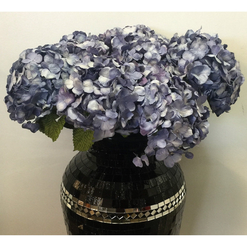 Blue Combo Hydrangeas Set of 3 Artificial Flowers at World Of Decor NZ