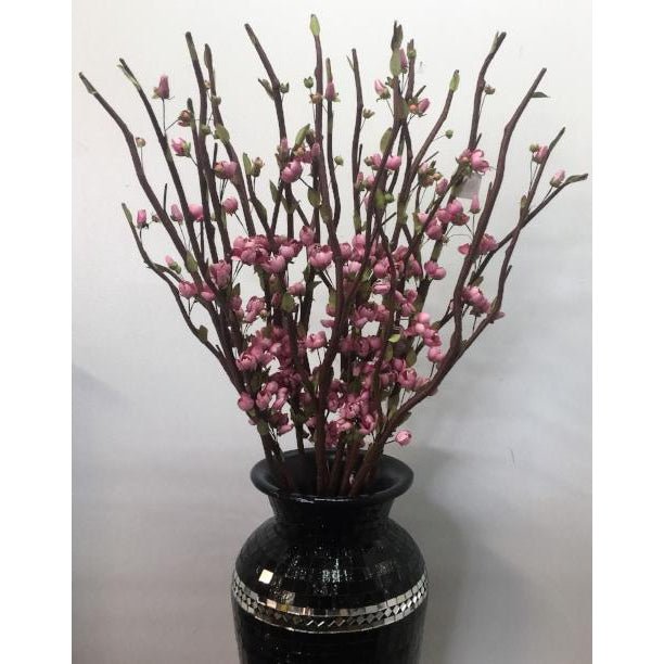 Dark Pink Cherry Blossom Set of 3 Artificial Flowers at World Of Decor NZ