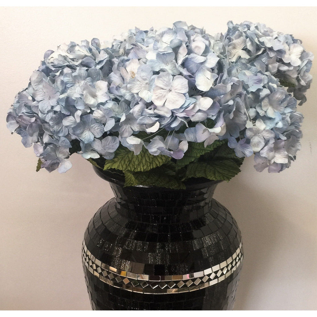 Royal Blue Hydrangeas Set of 3 Artificial Flowers at World Of Decor NZ