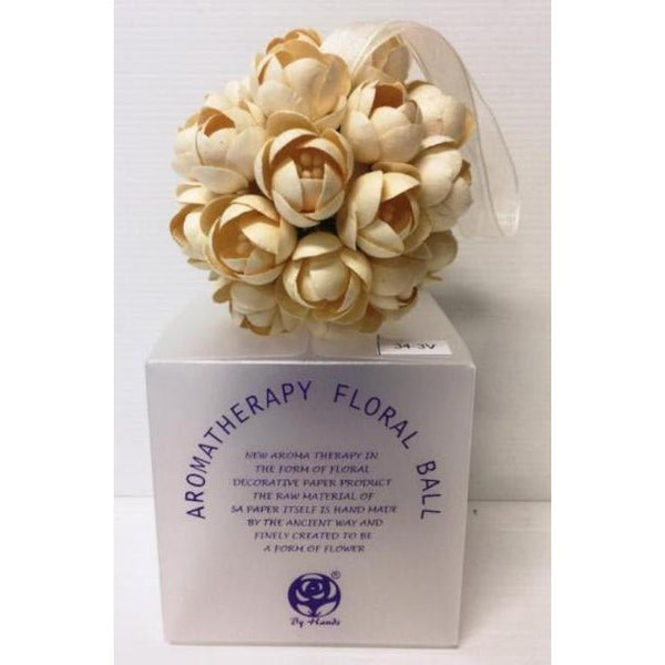 Aromatherapy Flower Ball-Cream at World Of Decor NZ