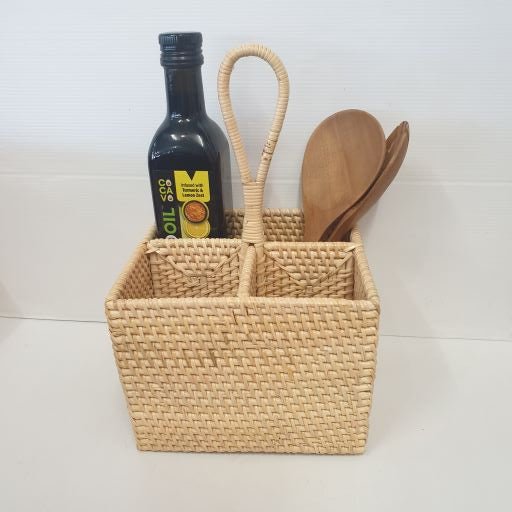 Multi Condiment Holder Square - Cream KITCHEN ACCESORIES at World Of Decor NZ