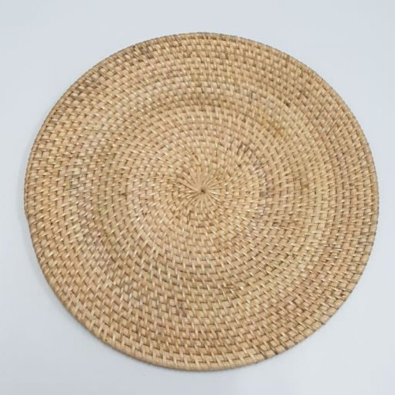 Rattan Placemat Round 30cm KITCHEN ACCESSORIES at World Of Decor NZ