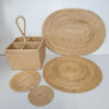 Rattan Placemat Oval Cream 30x40cm at World Of Decor NZ