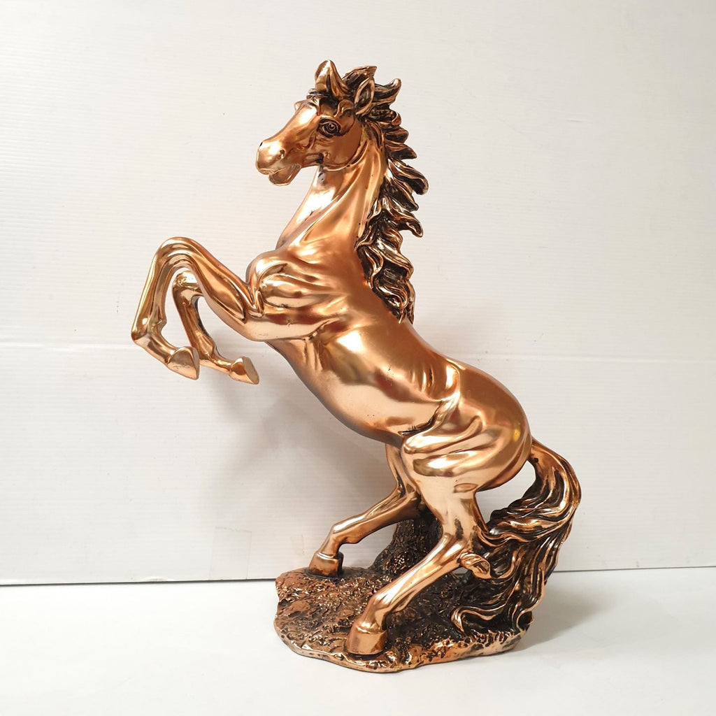 Rearing Horse Statue Copper Electroplated SCULPTURE/ORNAMENT & ANIMAL at World Of Decor NZ