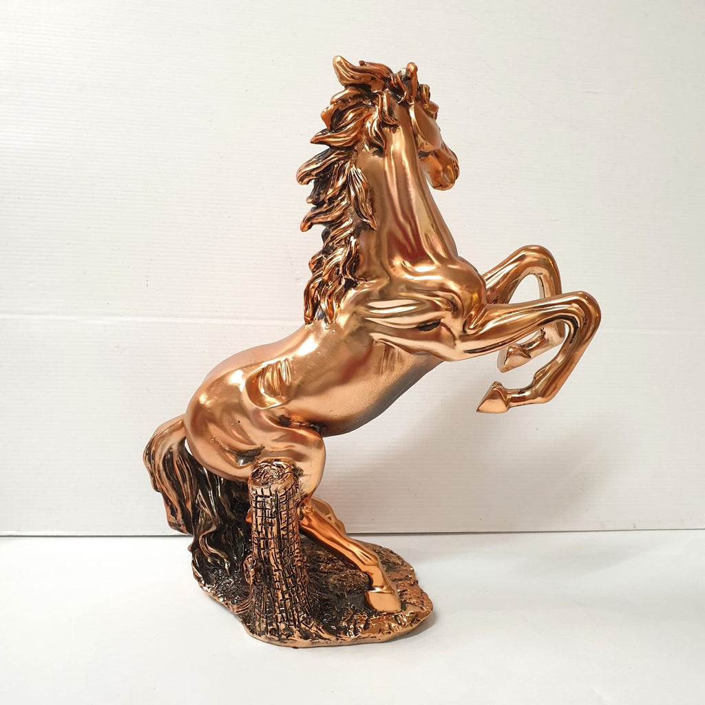 Rearing Horse Statue Copper Electroplated SCULPTURE/ORNAMENT & ANIMAL at World Of Decor NZ