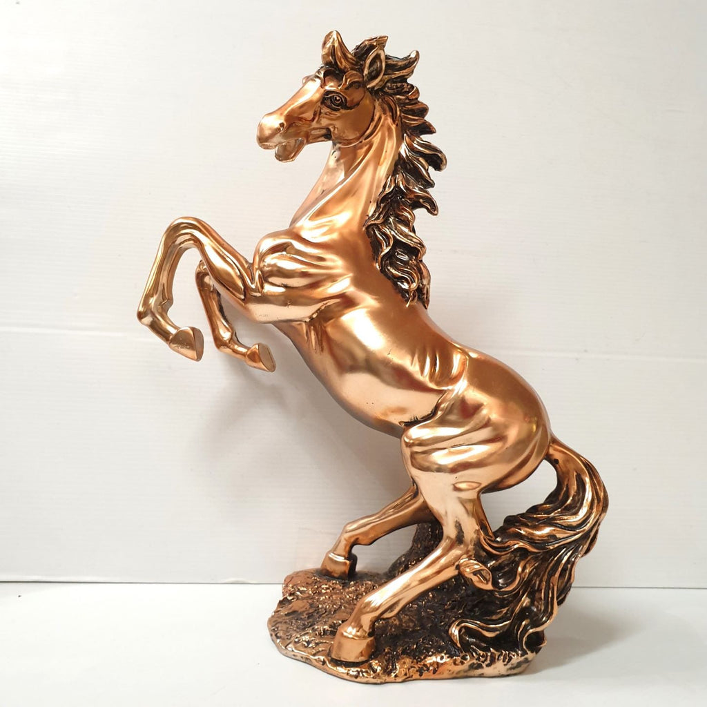 Rearing Horse Statue Copper Electroplated SCULPTURE/ORNAMENT & ANIMAL at World Of Decor NZ