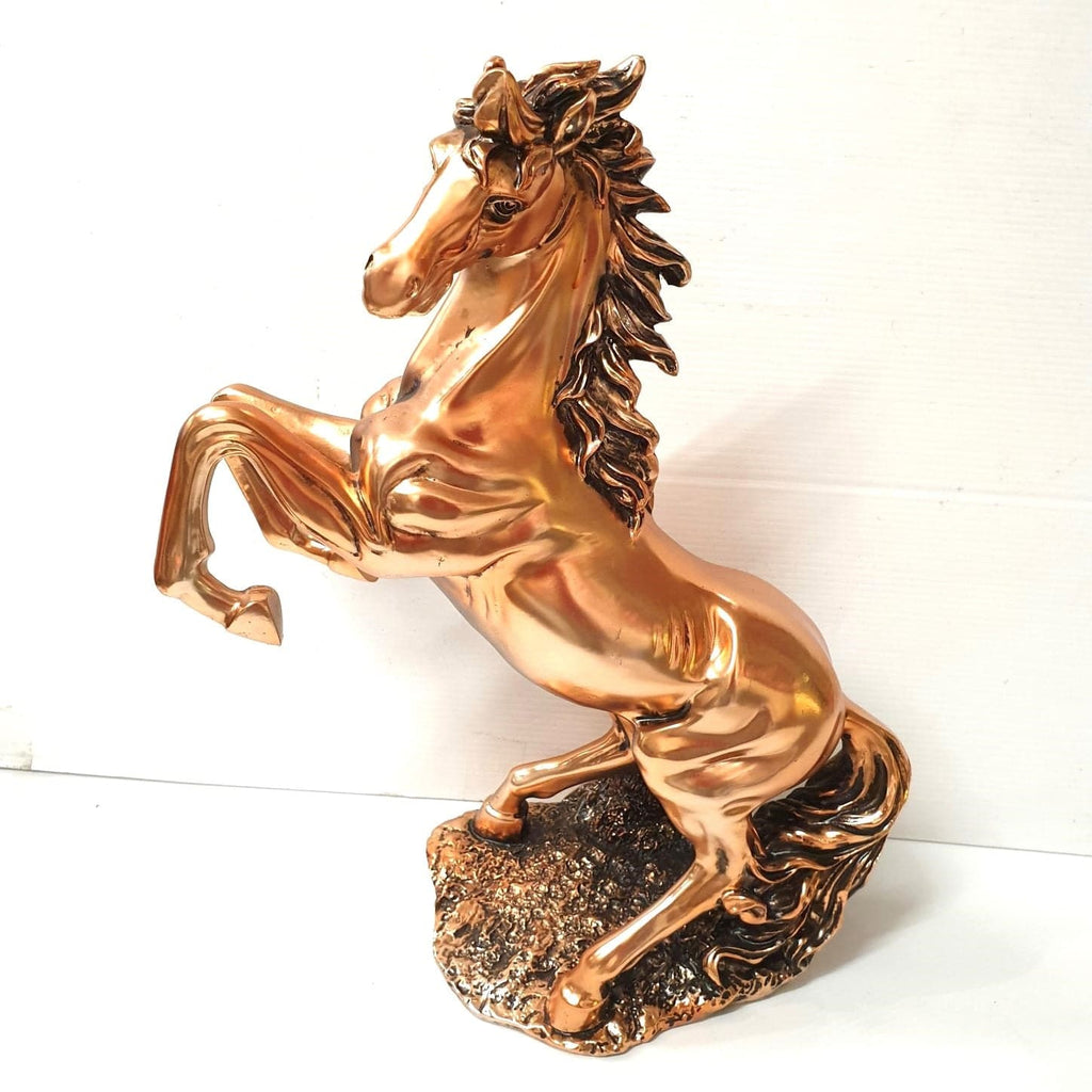 Rearing Horse Statue Copper Electroplated SCULPTURE/ORNAMENT & ANIMAL at World Of Decor NZ