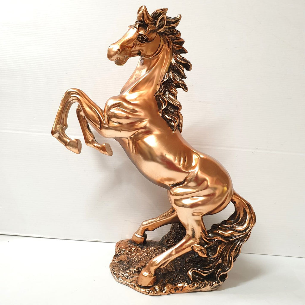 Rearing Horse Statue Copper Electroplated SCULPTURE/ORNAMENT & ANIMAL at World Of Decor NZ