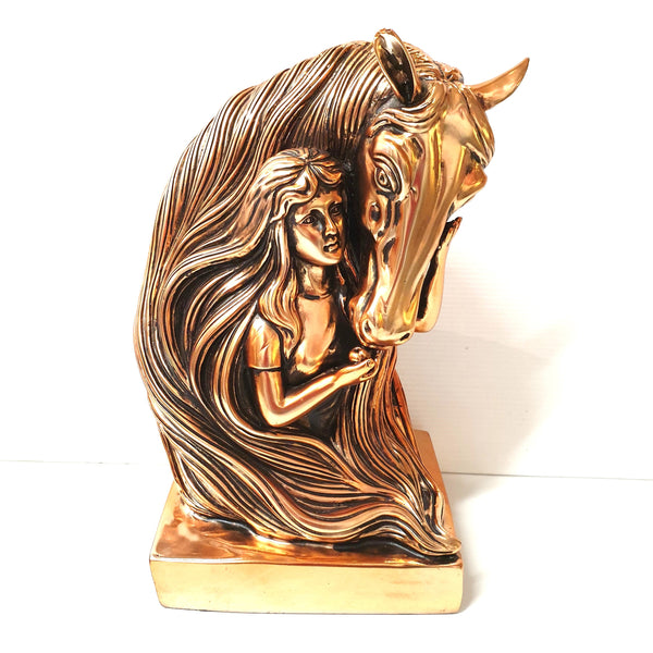 Horse And Girl Statue at World Of Decor NZ