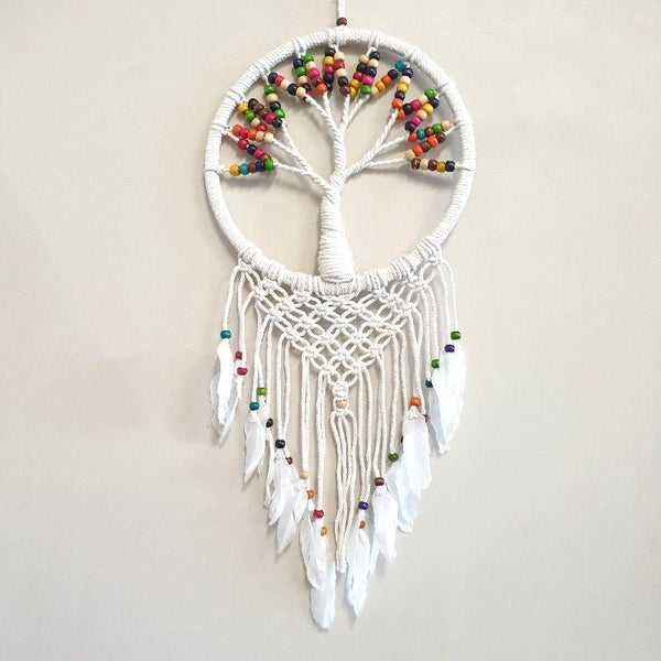 Tree of Life Dream Catcher Color Beads 28CM at World Of Decor NZ