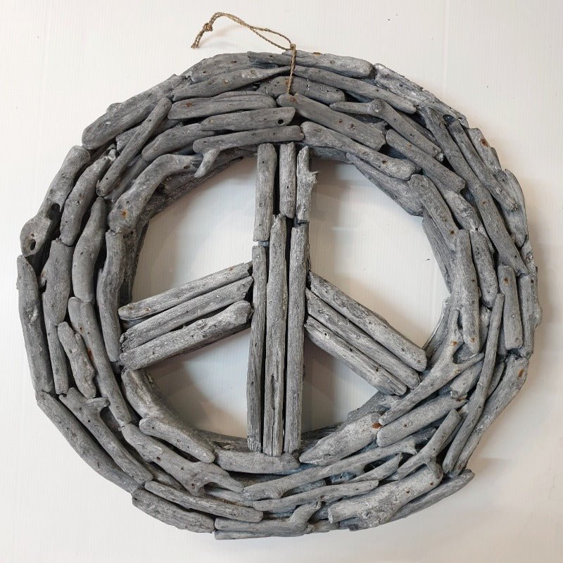 Driftwood Peace Natural Wall Art, Affirmations & Hangings at World Of Decor NZ