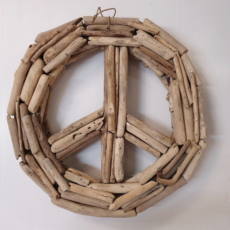Driftwood Peace Natural Wall Art, Affirmations & Hangings at World Of Decor NZ