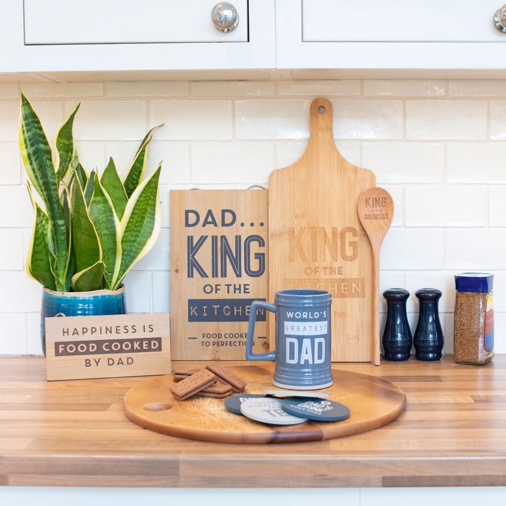 King of the Kitchen Wooden Chopping Board at World Of Decor NZ