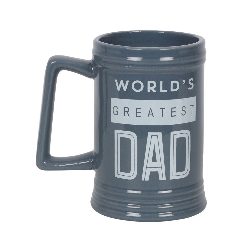 World's Greatest Dad Tankard Mug MEN CAVE at World Of Decor NZ