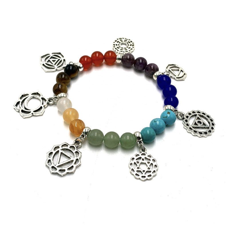 7 Stones Chakra Bracelet CRYSTAL at World Of Decor NZ