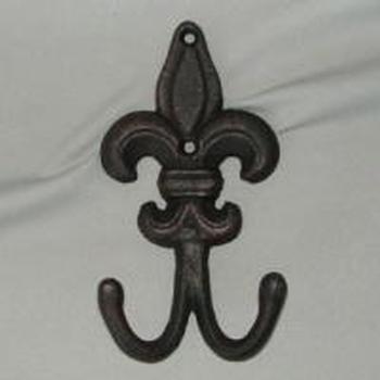 FLEUR D LIE DOUBLE WALL HOOK - WORLD OF DECOR