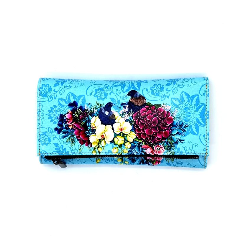Leather Purse/Wallet - 2 Tui KIWIANA at World Of Decor NZ