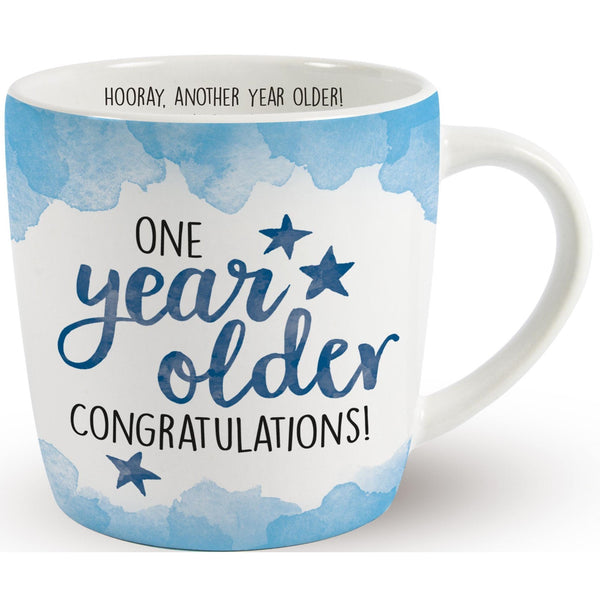 One year older congratulations! coffee mug at World Of Decor NZ