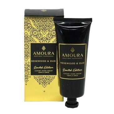 100ml Amoura Boxed Hand Cream - Rosewood & Oud at World Of Decor NZ