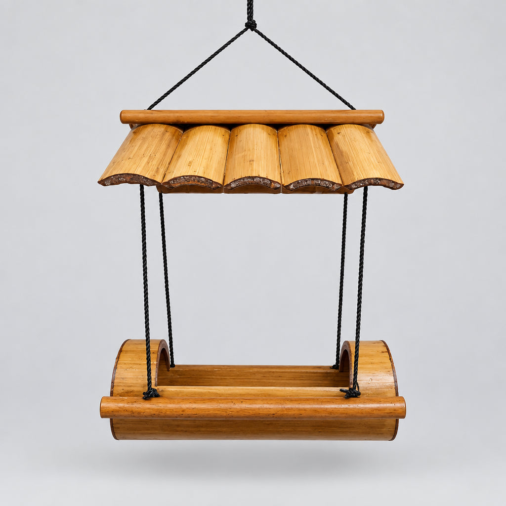 Bamboo House Bird Feeder Windchimes & Outdoors at World Of Decor NZ