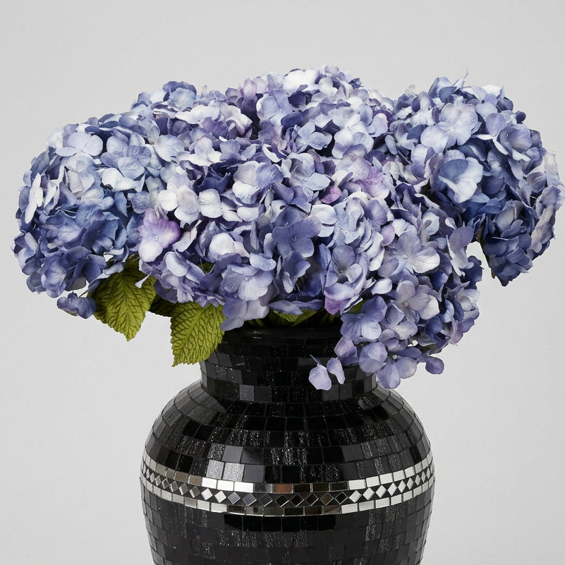 Blue Combo Hydrangeas Set of 3 Artificial Flowers at World Of Decor NZ
