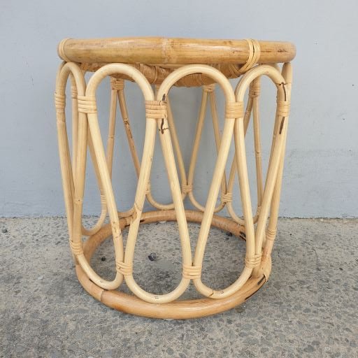 Round Cane Stool /Plant Stand RATTAN & CANE FURNITURE at World Of Decor NZ