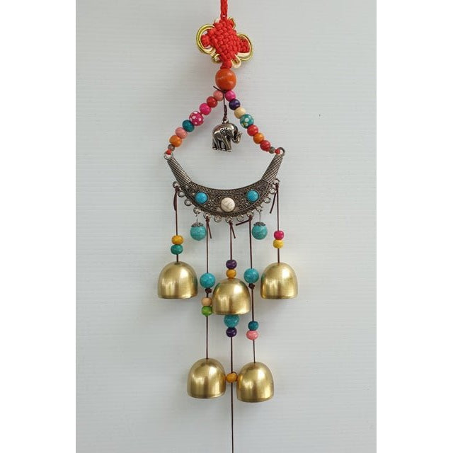 Elephant Tibet 6 Bell Wind Chime Windchimes & Outdoors at World Of Decor NZ