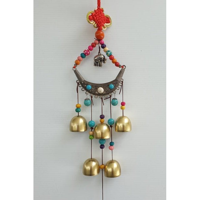 Elephant Tibet 6 Bell Wind Chime at World Of Decor NZ