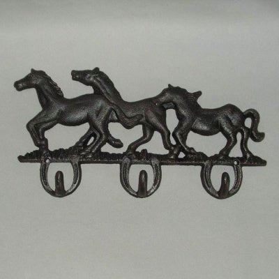 3 Horse Key Hook at World Of Decor NZ