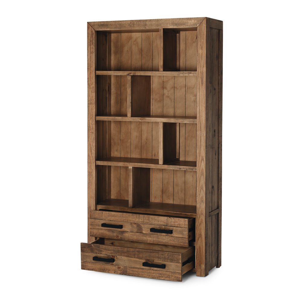 Rustick Pine Display/Bookcase FURNITURE at World Of Decor NZ