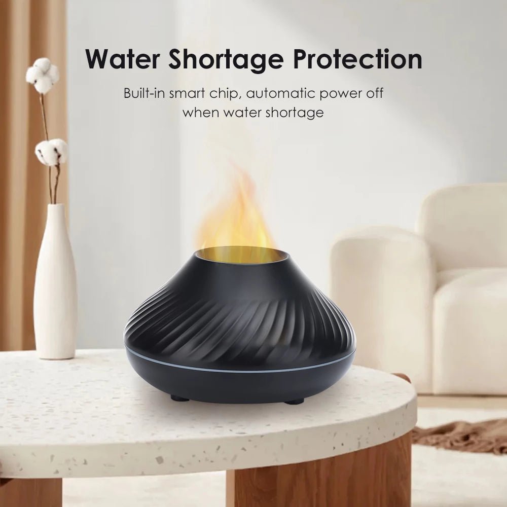 Air Humidifier/Aroma Diffuser USB 130ML - Volcanic Black Aroma Diffuser,Air Humidifier,Essential at World Of Decor NZ