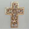 Floral Cross-Silver Gold at World Of Decor NZ