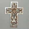 Floral Cross-Silver Gold at World Of Decor NZ