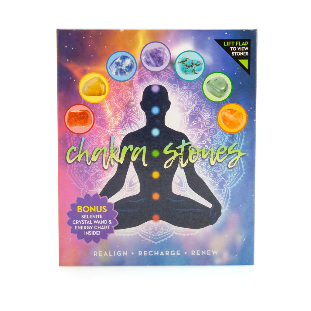 Chakra Stones Wellness Kit Crystal, Crystal Suncatcher & Gem Tree at World Of Decor NZ