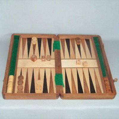 Backgammon Magnetic Folding Wooden Box at World Of Decor NZ
