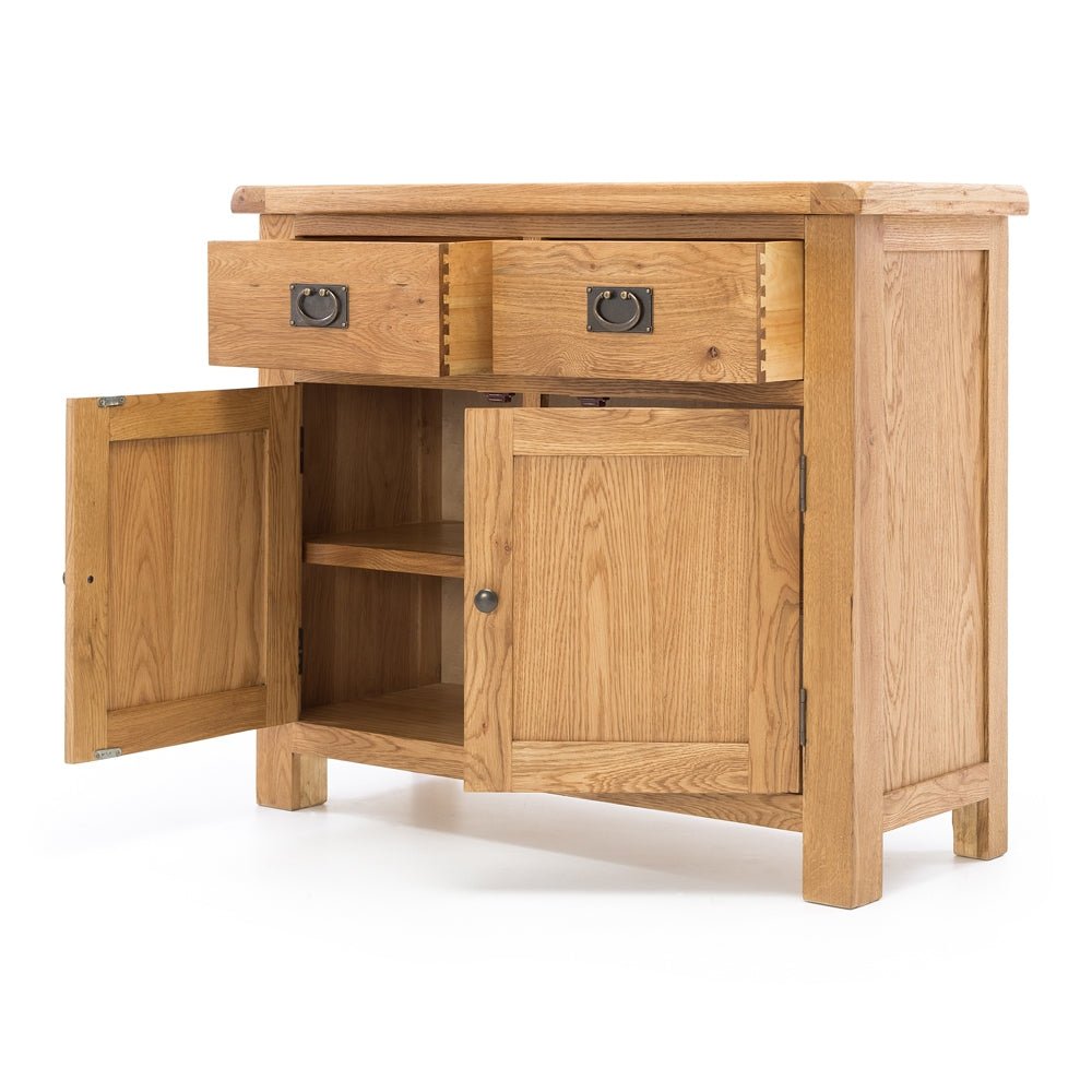 Buffet Cabinet 2 door 2 drawer - Oak FURNITURE at World Of Decor NZ